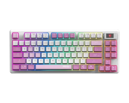 MSI FORGE GK600 TKL W VIOLET TR GAMING KLAVYE resmi