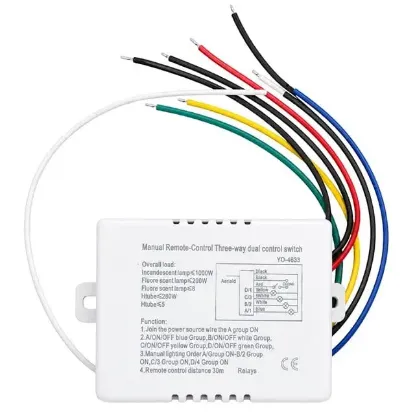 Weko WK-28838 4 Kanallı Uzaktan Kumandalı Aydınlatma Kontrol Anahtarı Avize Modülü resmi