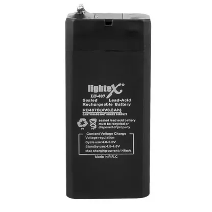 Lightex LT-407 4 Volt 0.8 Amper Akü resmi