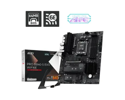 MSI PRO B840-S EVO WIFI6E GAMING ANAKART resmi