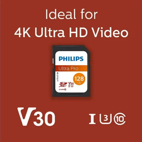 PHILIPS 128GB SDXC 100MB/S C10 FM12SD65B/00 resmi