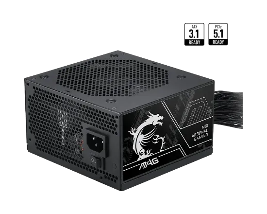 MSI MAG A850GL PCIE5 850W 80+GOLD POWER SUPPLY resmi