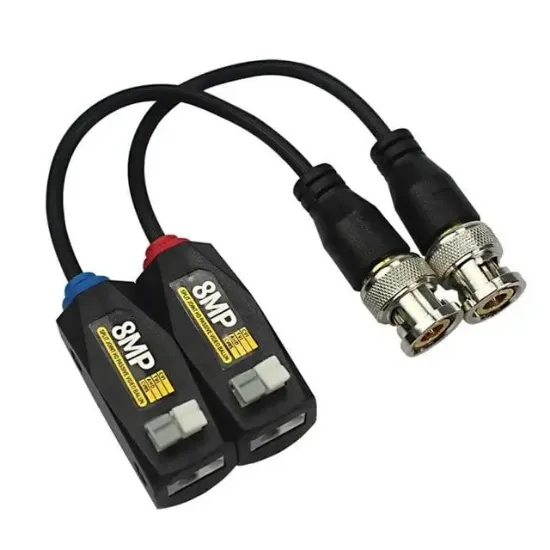 Powermaster 8MP 1080P 2KV 250-400 Metre HD-TVI-CVI-AHD-CVBS HD Video Balun PM-3889 resmi