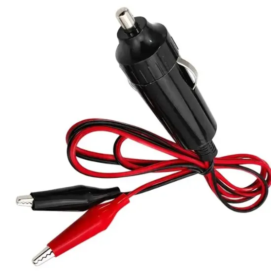 PowerMaster PM-7799 Krokodil Uçlu Araç Çakmak Fişi 1 Metre Kablolu resmi