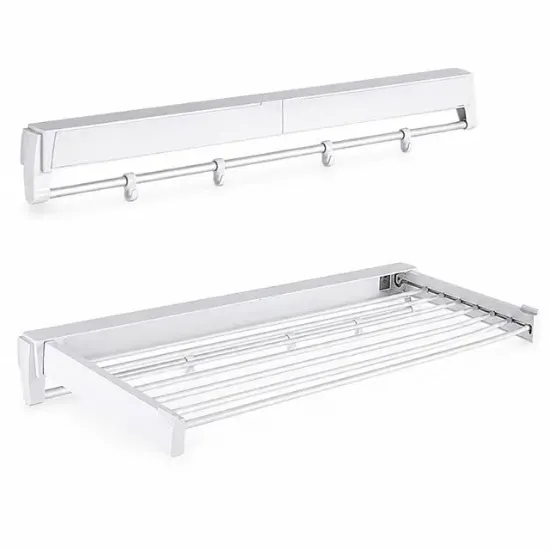 Sunup SN-37717 Katlanabilir Çamaşır Askılığı Duvara Monte Gizli Balkon Akordeon Kurutma Beyaz resmi