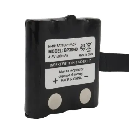 Powermaster BP38/40 NI-MH 4.8 Volt 700mAh Cobra Telsiz Pili Şarj Edilebilir Şarjlı 4xAAA resmi