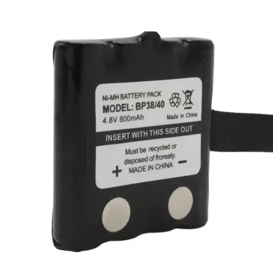 Powermaster BP38/40 NI-MH 4.8 Volt 700mAh Cobra Telsiz Pili Şarj Edilebilir Şarjlı 4xAAA resmi