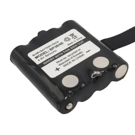 Powermaster BP38/40 NI-MH 4.8 Volt 700mAh Cobra Telsiz Pili Şarj Edilebilir Şarjlı 4xAAA resmi