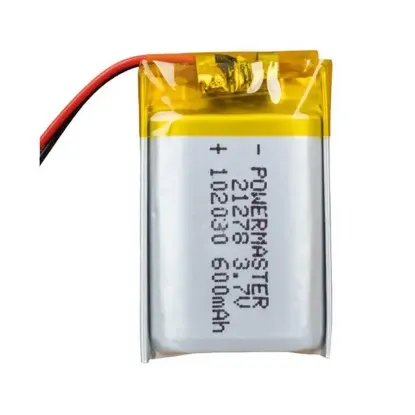 PowerMaster 102030 3.7 Volt 600 Mah Lityum Polimer Pil resmi
