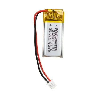 PowerMaster 351225 3.7 Volt 80 Mah Lityum Polimer Pil resmi