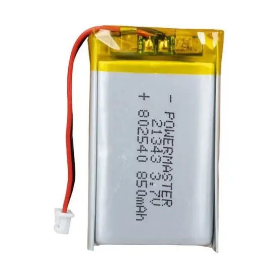 PowerMaster 802540 3.7 Volt 850 Mah Lityum Polimer Pil resmi