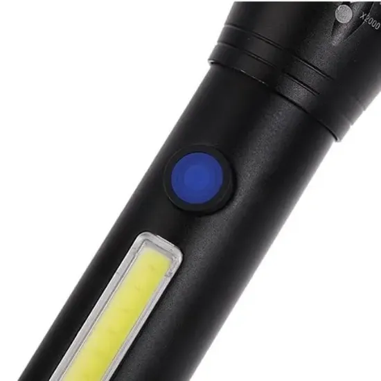 Powermaster Metal Flashlight Power Ledli Şarjlı El Feneri PM-14621 resmi