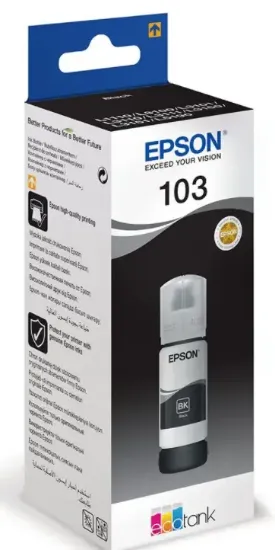 EPSON 103 EcoTank Black bottle (65ml) resmi