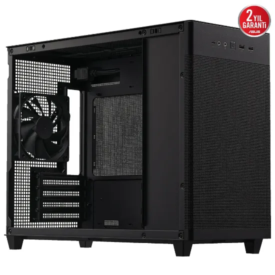 ASUS PRIME AP201 MESH 1x120MM FAN USB 3.2 TYPE-C SİYAH MICRO-ATX SMALL TOWER KASA resmi