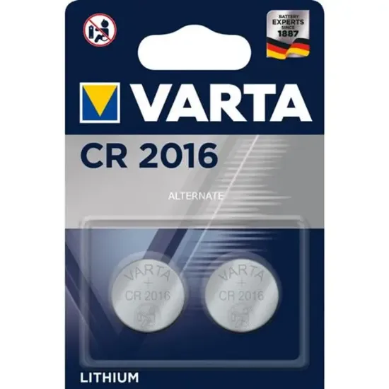 Varta CR 2016 3 Volt Lityum Pil (2'li Paket) resmi
