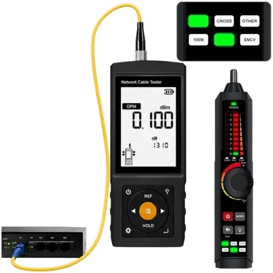 Novacom NVC-LT300S 3'' Lcd Ekranlı Tdr Metraj - Pse Voltaj - Fiber Optik Kablo Test Cihazı resmi
