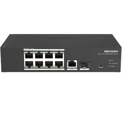 HIKVISION DS-3T1310P-SI/HS 8XFE+1XGE RJ45 110W POE SWİTCH resmi
