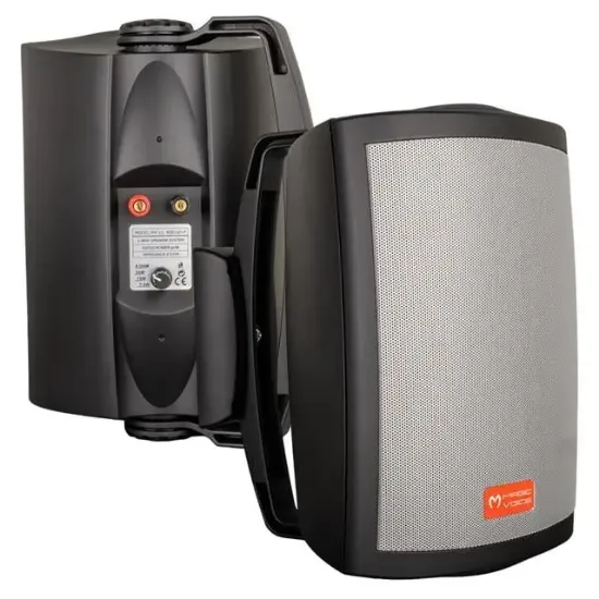 Magicvoice MV-25 16 Cm 80W 2 Yollu Siyah Sütun Hat Trafolu Hoparlör 2'li Takım resmi