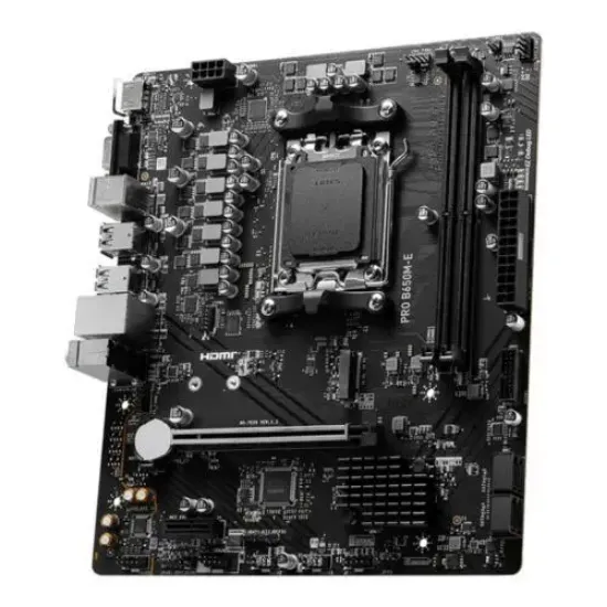 MSI PRO B650M-E DRR5 6800MHZ(OC) AM5 HDMI VGA mATX resmi