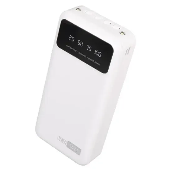 POWERWAY T20 KENDİNDEN KABLOLU DİJİTAL EKRAN 20.000 MAH BEYAZ POWERBANK resmi