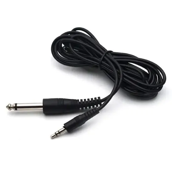 Powermaster PM-15917 Siyah 6.3 Mm Gitar to 3.5 Mm Stereo Ara Kablo (1.4 Metre) resmi