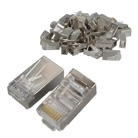 Metal RJ45 Cat5 100 Adet Metal Uç 8p/8c resmi