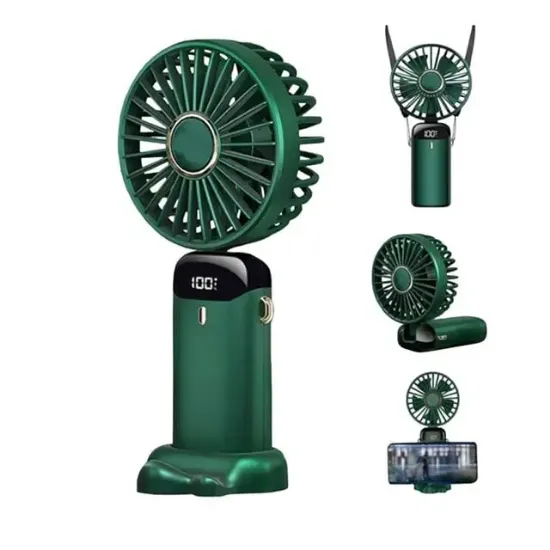 Powermaster PM-25103 Yeşil Kokulu Oynar Başlıklı Taşınabilir Fan Vantilatör resmi
