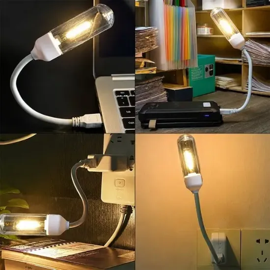 Powermaster PM-25793 Esnek Gövdeli USB Günışığı COB Led Edison Masa ve Kitap Okuma Lambası resmi
