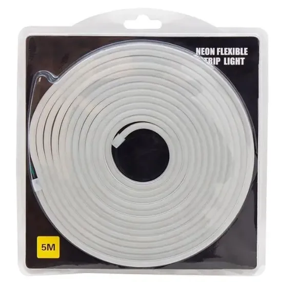 Powermaster PM-17903 Silikon Kaplamalı 12 Volt 5 Metre RGB Neon Led Şerit Aydınlatma resmi
