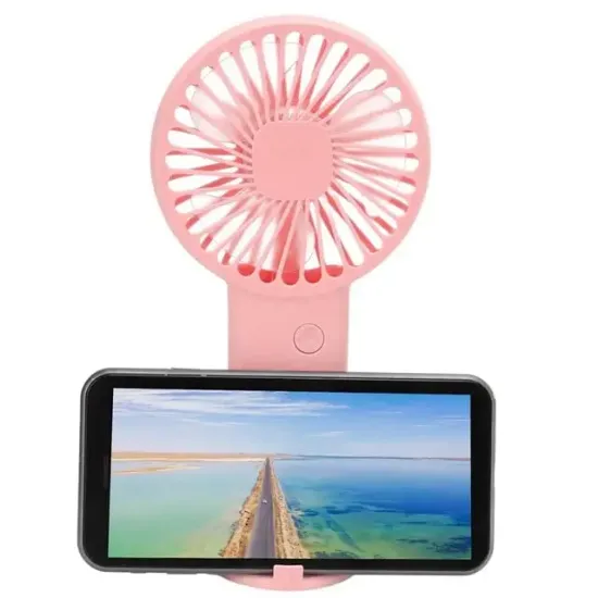 Powermaster PM-25098 Şarjlı 3 Kademeli Telefon Tutuculu Masaüstü Mini Fan Vantilatör resmi