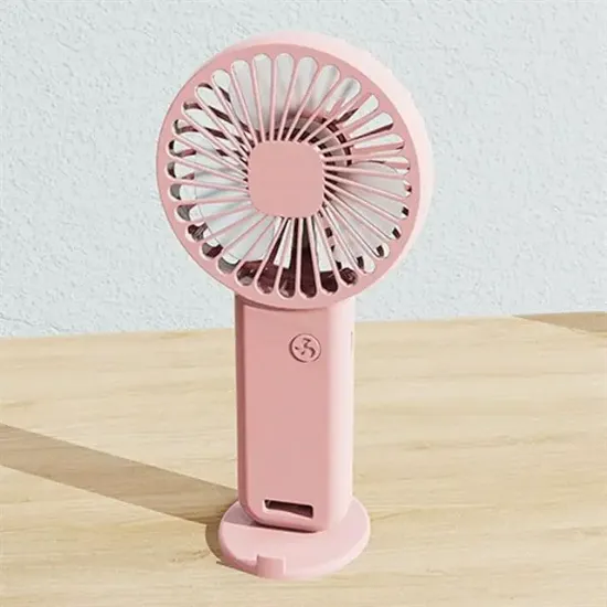 Powermaster PM-25098 Şarjlı 3 Kademeli Telefon Tutuculu Masaüstü Mini Fan Vantilatör resmi