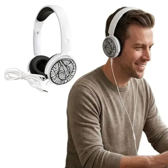 Philips SHM7110U Beyaz Kablolu Mikrofonlu Kulaklık resmi
