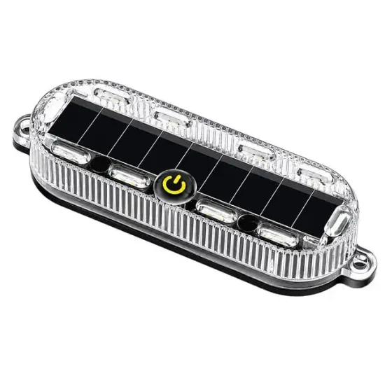 Powermaster PM-25928 Güneş Enerjili Çok Renkli LED Flaşörlü İkaz Lambası Su Geçirmez resmi