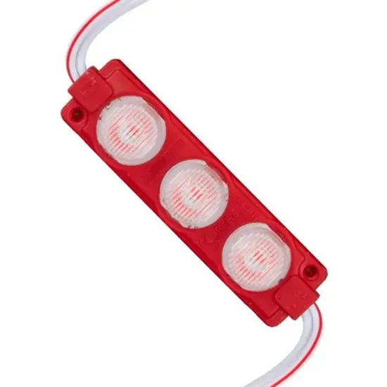 12 Volt 3 Watt Kırmızı LED Modül - 74x20 mm - 3030 Çip resmi