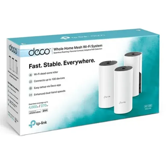 Tp-Lınk Deco M4 1200Mbps Tüm Evi Kapsayan 3Lü Mesh Wı-Fı Sistemi resmi