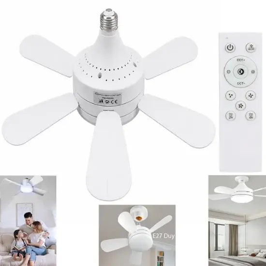 PowerMaster PM-25552 E27 2000 Lümen Ledli Tavan Fan Vantilatör resmi
