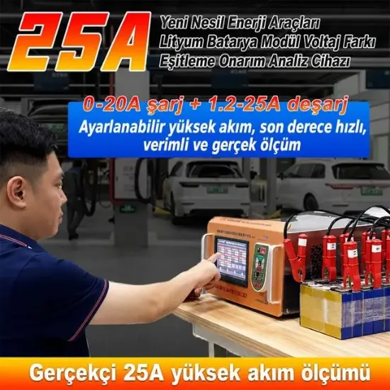 Sunkko D2524C+WIFI Lityum Pil Dengeleme Makinesi 2S - 24S Akıllı Wifi Destekli resmi
