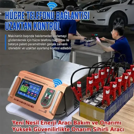 Sunkko D2524C+WIFI Lityum Pil Dengeleme Makinesi 2S - 24S Akıllı Wifi Destekli resmi