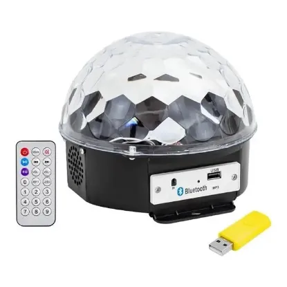 Premio PR-2839 Usb-Mp3-Blueooth Destekli Kumandalı Hoparlörlü Yarım Dünya Sihirli Led Disko Topu resmi