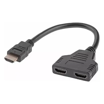 PowerMaster PM-31348 HDMI Erkek HDMI TO 2x Dişi Adaptör 30Cm Kablo Çoklayıcı Splitter resmi