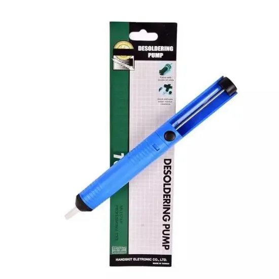 PowerMaster CJ-1229 Yüksek Emişli Lehim Temizleme Pompası Plastik Mavi (192mm) resmi