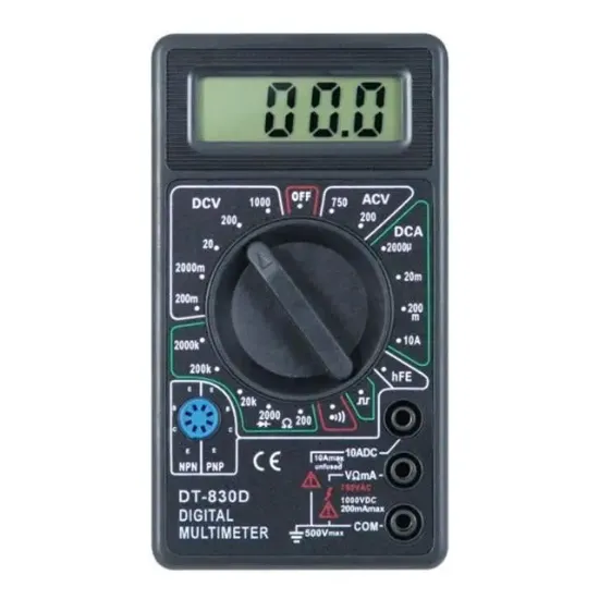 Powermaster DT-830D Dijital Akım Voltaj Direnç Ölçer Multimetre Ölçü Aleti resmi