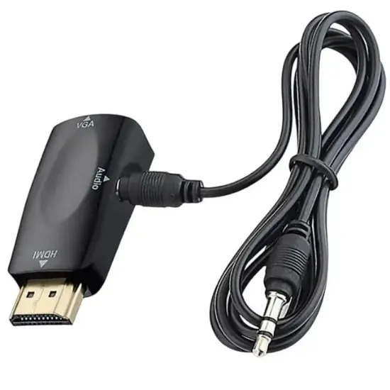 Powermaster PM-13645 HDMI To VGA Çevirici Aparat (5 V Ses Çıkışlı) resmi