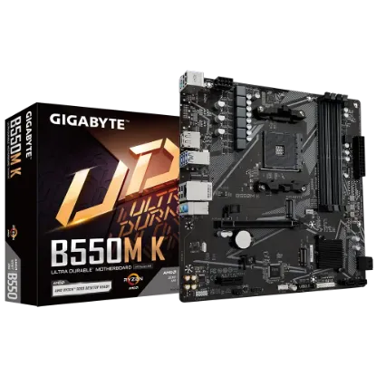 GIGABYTE B550M K DDR4 4733MHz(OC) HDMI M.2 DP mATX resmi