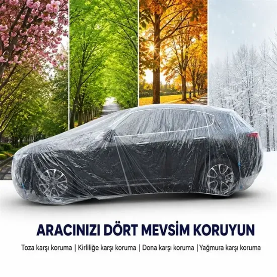 Sunup SN-38878 XL Beden Pe Araç Örtüsü 4.8x7.5m resmi