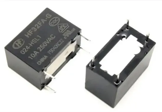HF32FA-G 24 Volt DC  10A 250V AC 4 Pin Güç Rölesi resmi