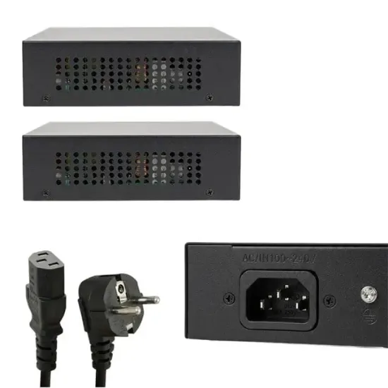 Novacom NVC-PSE0820 100/1000 Mbps 8 Port PoE + 2 Port Uplink Switch resmi