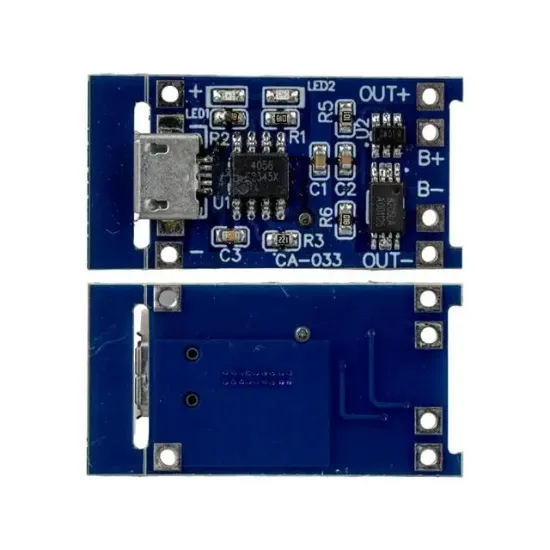 Weko CA-033-MK 1S 5A Micro USB BMS Devresi 18650 Lityum Batarya Şarj Modülü resmi