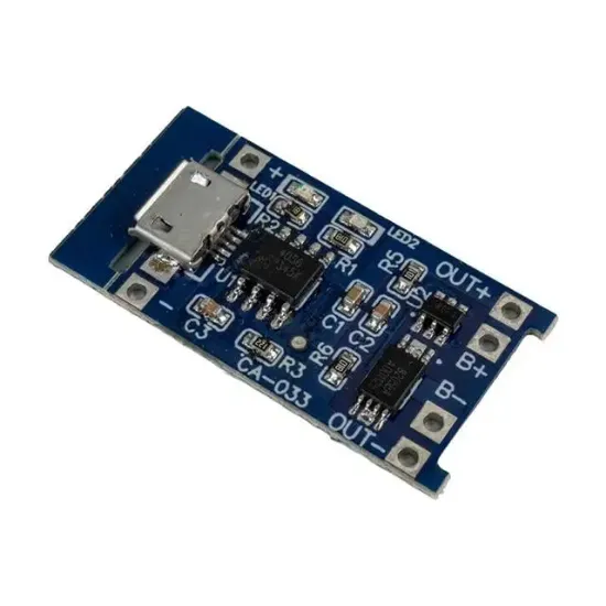 Weko CA-033-MK 1S 5A Micro USB BMS Devresi 18650 Lityum Batarya Şarj Modülü resmi
