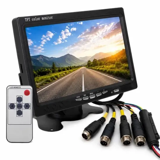 Powermaster PM-16804 7'' Quad Dijital 4'e Bölünebilen Monitör Ekran resmi